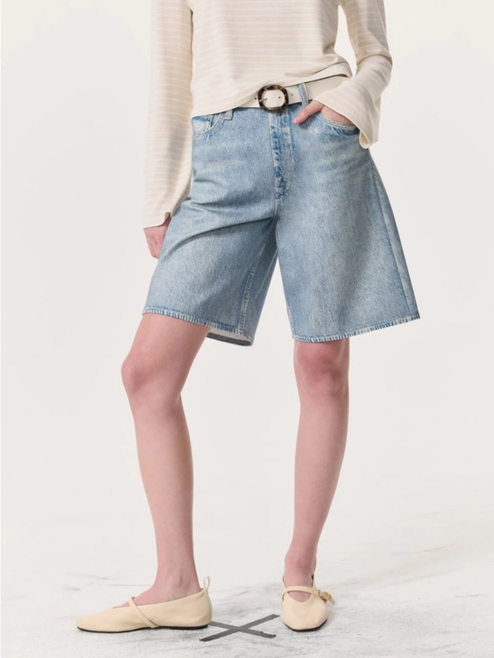 rag & bone Miramar Ponte Denim Shorts | McKenna Short | Size 24 | NWT - Picture 12 of 12